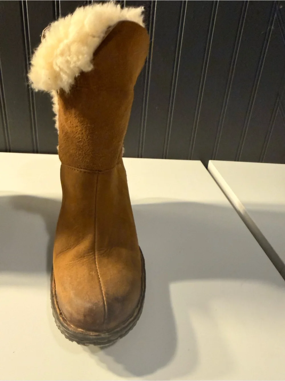 Born Women Boots 6.5 Suede Leather Winter